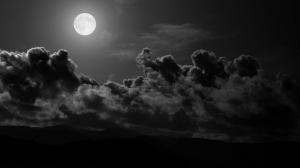 Moon, Clouds, Night, Sky wallpaper thumb