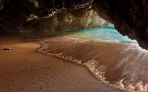 Hidden Beach Cave wallpaper thumb