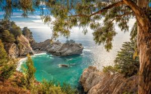 Landscape, Nature, California, Coves, Coast, Sea, Rock wallpaper thumb