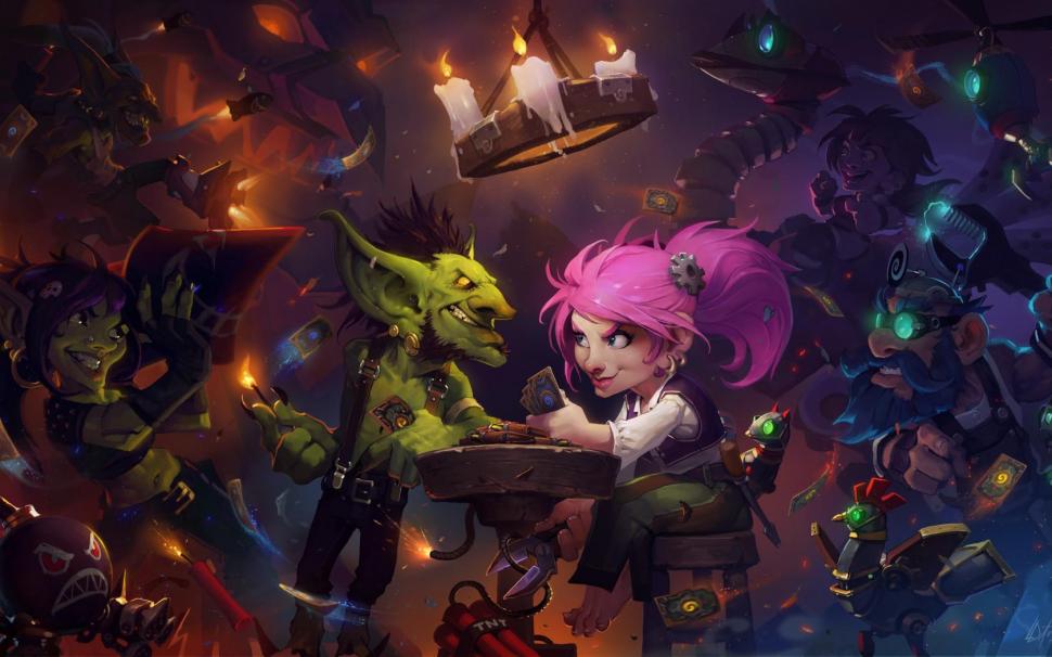 Hearthstone, hearthstone heroes of warcraft, activision blizzard, gnomes, goblins, art wallpaper,hearthstone wallpaper,hearthstone heroes of warcraft wallpaper,activision blizzard wallpaper,gnomes wallpaper,goblins wallpaper,1680x1050 wallpaper