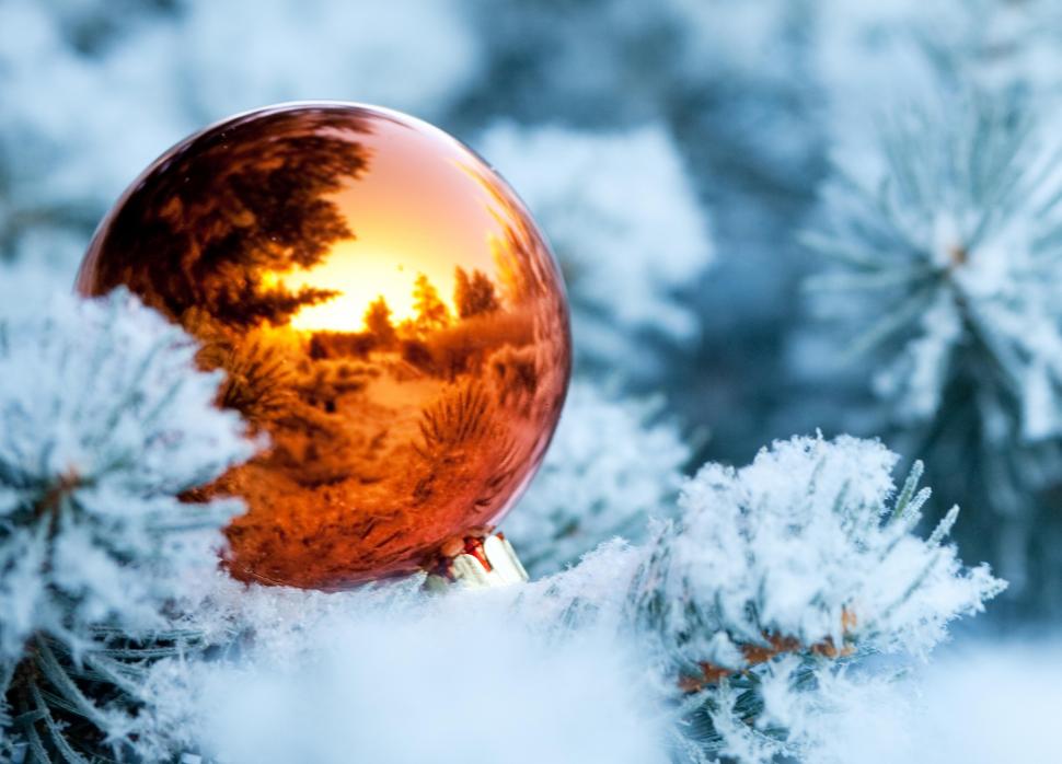 Winter, branches, snow, spruce, tree, ball, christmas decorations, reflection, new year wallpaper,winter HD wallpaper,branches HD wallpaper,snow HD wallpaper,spruce HD wallpaper,tree HD wallpaper,ball HD wallpaper,christmas decorations HD wallpaper,reflection HD wallpaper,new year HD wallpaper,5321x3833 wallpaper