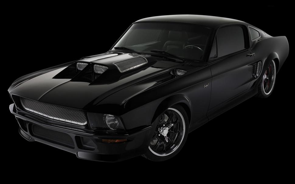 Ford Mustang Black HD wallpaper,cars wallpaper,black wallpaper,ford wallpaper,mustang wallpaper,1680x1050 wallpaper