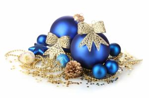 christmas toys, blue, balls, star, cone, decoration wallpaper thumb