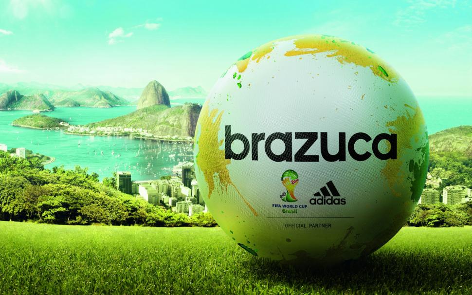 Adidas Brazuca Match Ball FIFA World Cup 2014 wallpaper,ball HD wallpaper,world HD wallpaper,fifa HD wallpaper,match HD wallpaper,2014 HD wallpaper,1920x1200 wallpaper