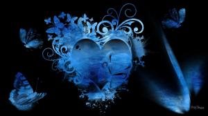 Ocean Blue Heart wallpaper thumb