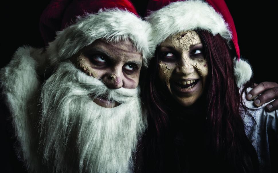 New year, scary, snow maiden, santa claus wallpaper,new year HD wallpaper,scary HD wallpaper,snow maiden HD wallpaper,santa claus HD wallpaper,2560x1600 wallpaper