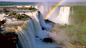 Rainbow At Iguassu Falls Argentina wallpaper thumb