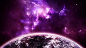 Purple space wallpaper thumb