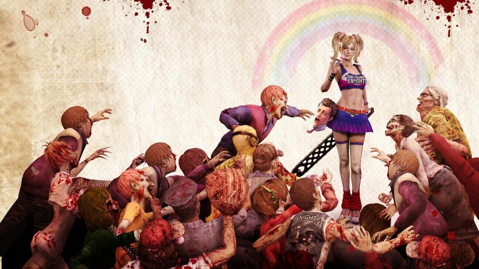 Lollipop Chainsaw Zombie Game wallpaper,game HD wallpaper,zombie HD wallpaper,chainsaw HD wallpaper,lollipop HD wallpaper,games HD wallpaper,1920x1080 wallpaper