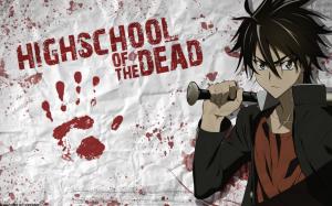 High School of the Dead Anime Blood HD wallpaper thumb