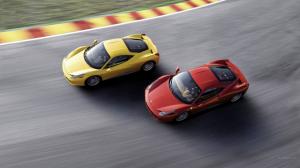 Ferrari 458 Italia Motion Blur Race Track HD wallpaper thumb