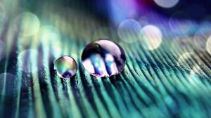 Abstract Water Drops Macro HD Background wallpaper thumb