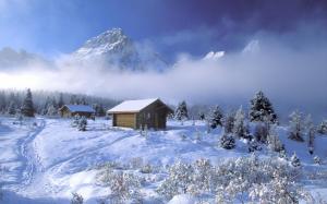 Mountain cottages wallpaper thumb