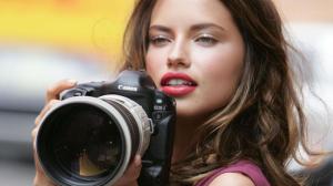 Adriana Lima Canon 1D Camera HD wallpaper thumb