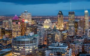 Montreal, Quebec, Canada, city, buildings, night, lights wallpaper thumb
