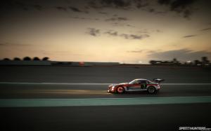Mercedes SLS Gullwing AMG Race Car Glowing Brakes HD wallpaper thumb