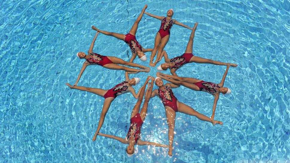 Synchronized Sports Swimming Pool HD Image wallpaper,hd image HD wallpaper,swimming pool HD wallpaper,synchronized sports HD wallpaper,1920x1080 wallpaper
