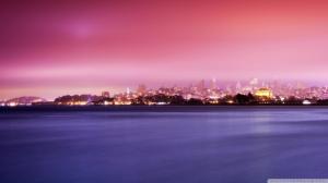 Gorgeous Cityscape In Pastel Colors wallpaper thumb