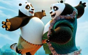 Kung Fu Panda 3, Po and his father wallpaper thumb