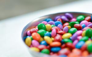 colourful, candy, chocolate, bowl, sweets, close-up, chocolate candy wallpaper thumb