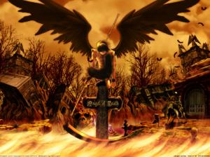 Angel of Death Anime Wings HD wallpaper thumb