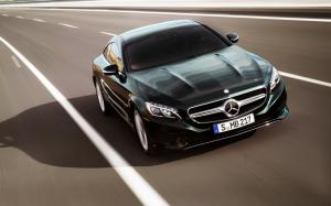 Mercedes-Benz S-Class Coupe, black car, speed wallpaper thumb