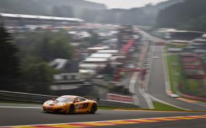 McLaren MP4-12C GT3 Race Car Race Track Motion Blur HD wallpaper thumb