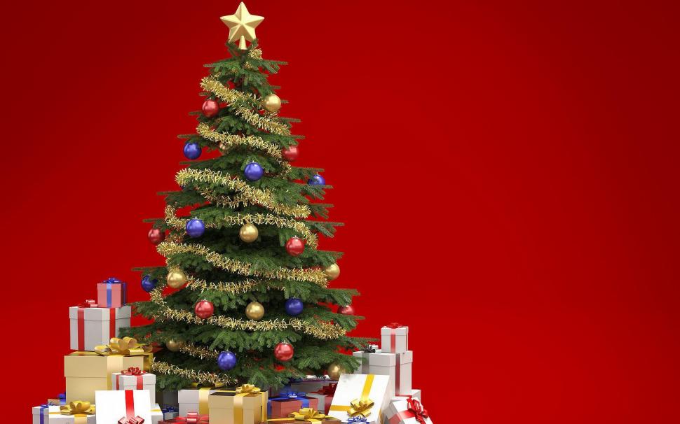 New year, christmas, gifts, fur-tree, red, green wallpaper,new year HD wallpaper,christmas HD wallpaper,gifts HD wallpaper,fur-tree HD wallpaper,green HD wallpaper,1920x1200 wallpaper