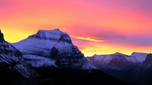 Pastel Sky Over Glacier National Park wallpaper thumb
