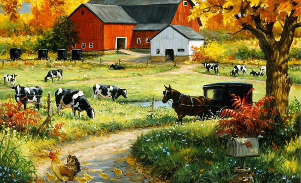 Mcdonald Had A Farm wallpaper,barn HD wallpaper,house HD wallpaper,cows HD wallpaper,farm HD wallpaper,nature & landscapes HD wallpaper,1920x1169 wallpaper