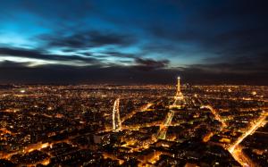 Paris Night Sky HD wallpaper thumb