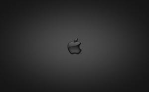 Apple in Glass Black wallpaper thumb