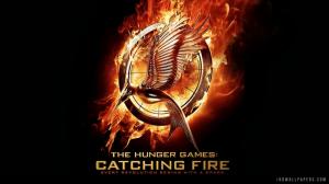 The Hunger Games Catching Fire Logo wallpaper thumb