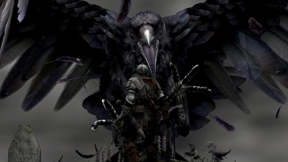 Dark Souls Black Knight Sword Medieval Crow HD wallpaper,video games HD wallpaper,black HD wallpaper,dark HD wallpaper,sword HD wallpaper,knight HD wallpaper,medieval HD wallpaper,souls HD wallpaper,crow HD wallpaper,1920x1080 wallpaper