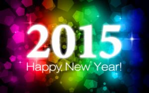 Happy New Year 2015, colorful background wallpaper thumb