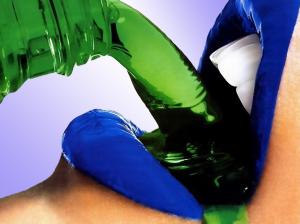 ahhhh drink blu Green Lips liquid  HD wallpaper thumb
