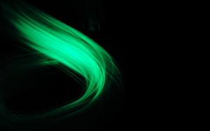 Glowing green curve wallpaper thumb