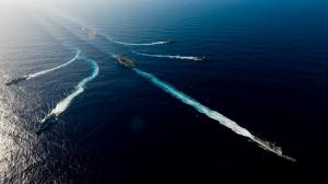 US Navy ships Carrier Strike Group wallpaper thumb