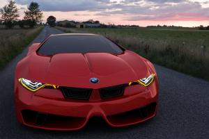 BMW, BMW M10, Concept Car, Red Cars, Auto, Road wallpaper thumb