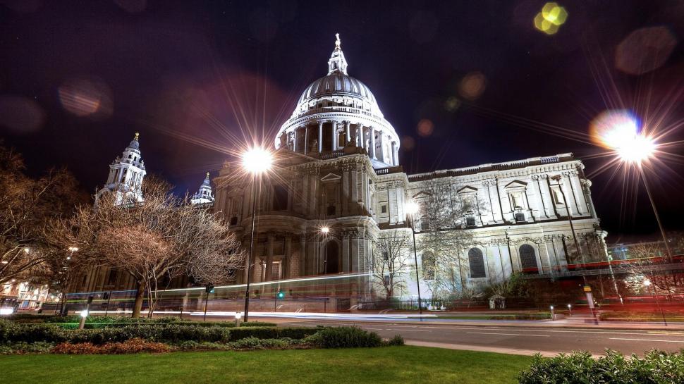 London Night St Paul Cathedral wallpaper,cityscapes HD wallpaper,london HD wallpaper,cityscape HD wallpaper,city HD wallpaper,2048x1152 wallpaper