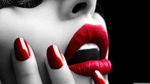 Sexy Red Lips and Red Nails wallpaper thumb
