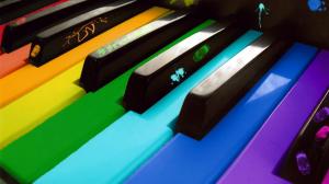 Multicolor Piano HD wallpaper thumb