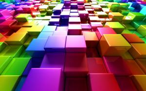 Colorful cubes wallpaper thumb