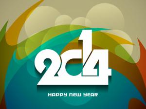 New Year 2014 3D wallpaper thumb