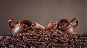 Coffee beans, cups, cinnamon wallpaper thumb