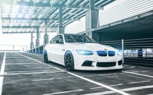 BMW M3 E92 Coupe white car wallpaper thumb