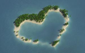 Heart Shape Island Royalty wallpaper thumb