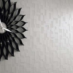 Modern , White Wall, Black Clock, White Pointers, Design, Flower Shape wallpaper thumb