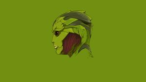 Mass Effect Head Green Thane Krios HD wallpaper thumb