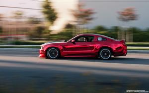 Ford Mustang Motion Blur HD wallpaper thumb
